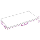 vidaXL Fali Fejtámla 12 pcs Szürke 60 x 30 cm szövet