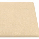 vidaXL Fali Fejtámla 12 pcs Krém 90 x 15 cm szövet
