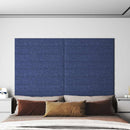 vidaXL Fali Fejtámla 12 pcs Kék 90 x 15 cm szövet
