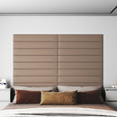 vidaXL Fali Fejtámla 12 pcs Cappuccino 90 x 15 cm szövet
