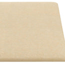 vidaXL Fali Fejtámla 12 db 90 x 30 cm Krém szövet