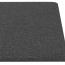 vidaXL Fali Fejtámla 12 pcs Sötétszürke 90 x 30 cm szövet