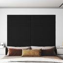 vidaXL Fali Fejtámla 12 pcs Fekete 90 x 30 cm szövet