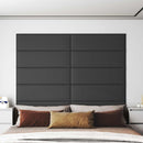 vidaXL Fali Fejtámla 12 pcs Szürke 90 x 30 cm szövet