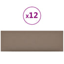 vidaXL Fali Fejtámla 12 pcs Cappuccino 90 x 30 cm szövet