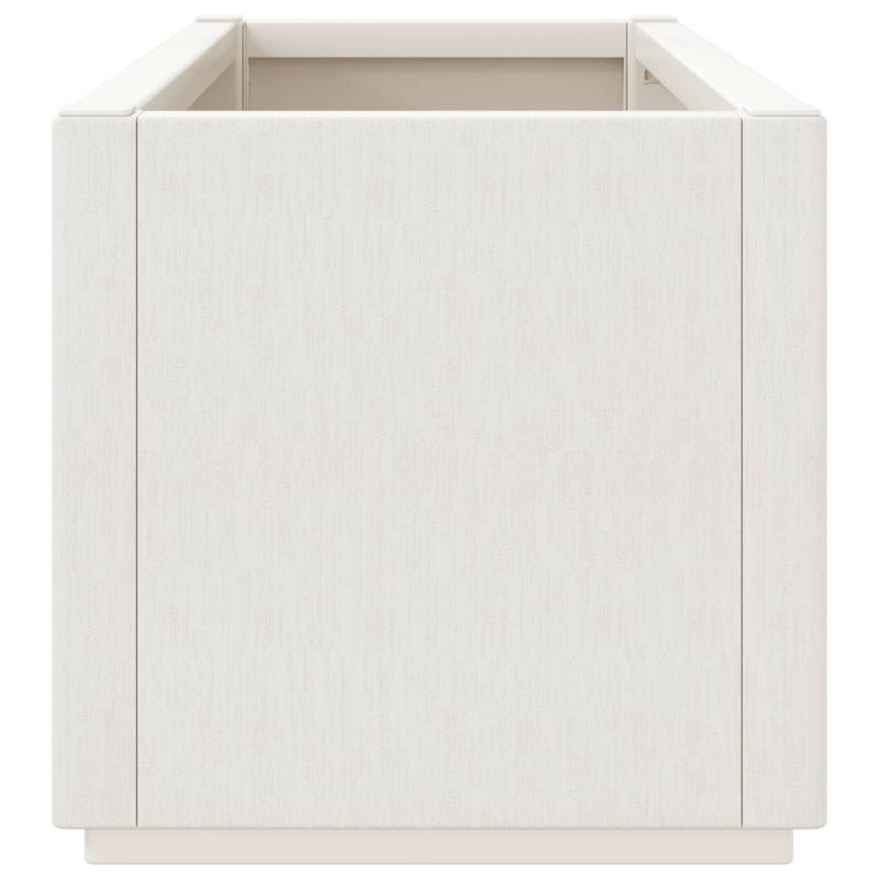 vidaXL fehér polipropilén kerti ültetőláda 80 x 36 x 35 cm