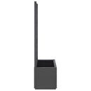 vidaXL sötétszürke PP rácsos kerti ültetőláda 80 x 36 x 140 cm