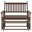 vidaXL barna tömör nyárfa hintapad 118 x 70 x 104,5 cm