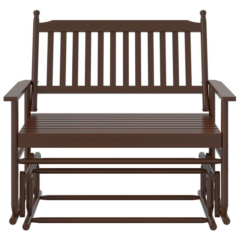 vidaXL barna tömör nyárfa hintapad 118 x 70 x 104,5 cm