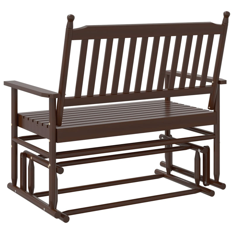 vidaXL barna tömör nyárfa hintapad 118 x 70 x 104,5 cm