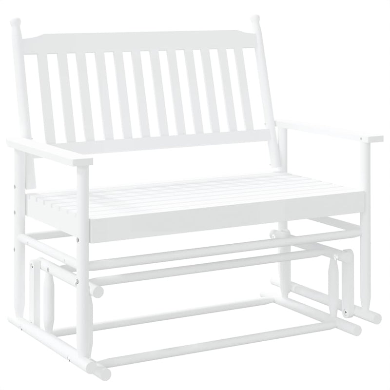 vidaXL fehér tömör nyárfa hintapad 118 x 70 x 104,5 cm
