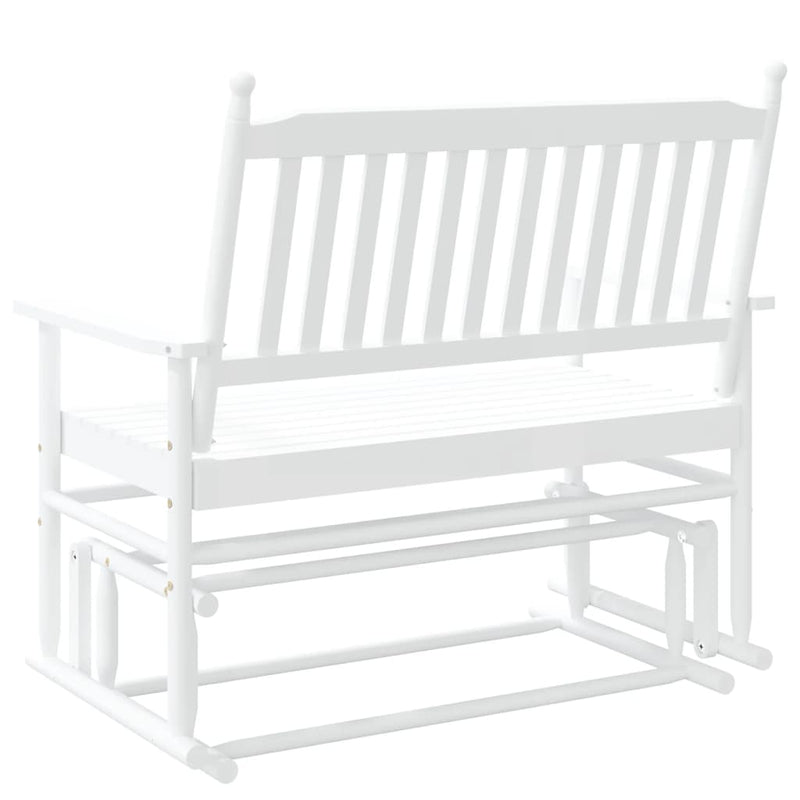 vidaXL fehér tömör nyárfa hintapad 118 x 70 x 104,5 cm