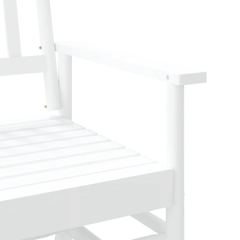 vidaXL fehér tömör nyárfa hintapad 118 x 70 x 104,5 cm