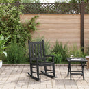 vidaXL fekete tömör nyárfa gyerekhintaszék