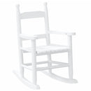vidaXL fehér tömör nyárfa gyerekhintaszék