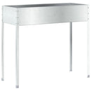 vidaXL időjárásálló acél kerti virágtartó 100,5x40,5x90 cm