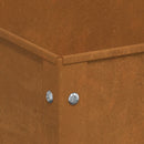 vidaXL időjárásálló acél kerti virágtartó 100,5x40,5x90 cm