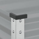 vidaXL szürke acél kerti növénytartó 45 x 45 x 88 cm