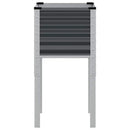 vidaXL antracit színű acél kerti virágláda 45 x 45 x 88 cm