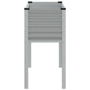 vidaXL szürke acél kerti növénytartó 100 x 41 x 90 cm