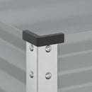 vidaXL szürke acél kerti növénytartó 100 x 41 x 90 cm