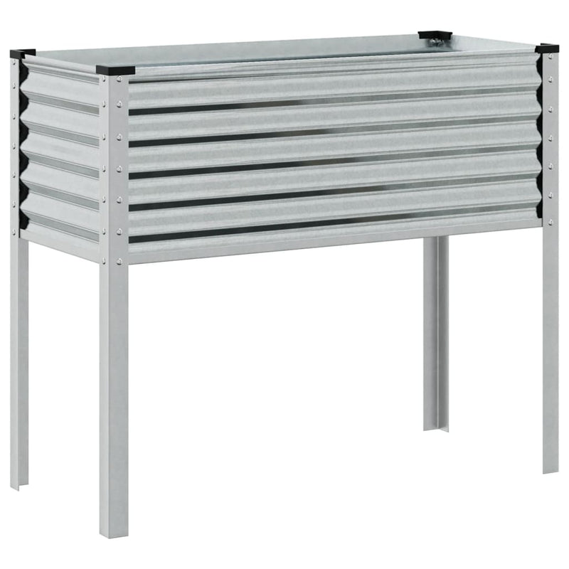 vidaXL horganyzott acél kerti virágtartó 100 x 41 x 90 cm
