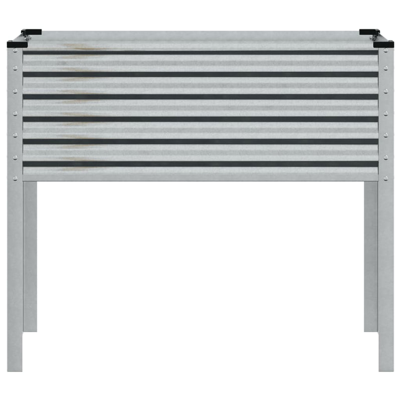 vidaXL horganyzott acél kerti virágtartó 100 x 41 x 90 cm