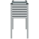 vidaXL horganyzott acél kerti virágtartó 100 x 41 x 90 cm