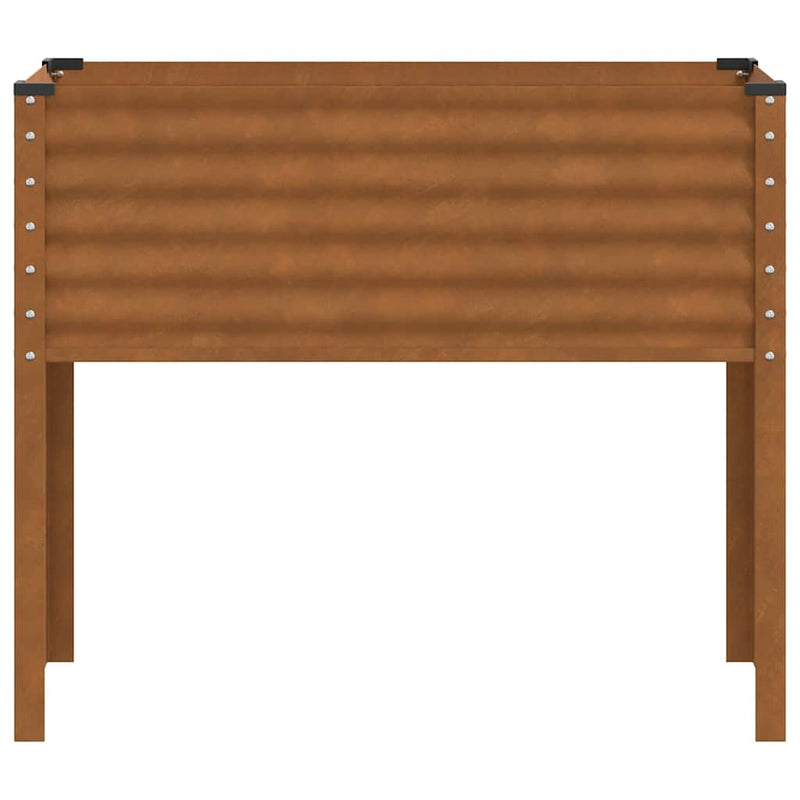 vidaXL kerti virágláda 100 x 45 x 90 cm időjárásálló acélból