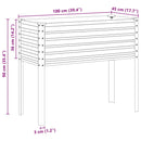 vidaXL kerti virágláda 100 x 45 x 90 cm időjárásálló acélból