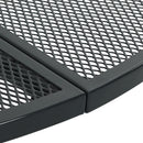 vidaXL antracit porszórt acél kerek teraszasztal Ø80 x 72,5 cm