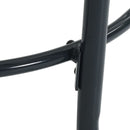 vidaXL antracit porszórt acél kerek teraszasztal Ø80 x 72,5 cm