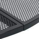 vidaXL antracit porszórt acél kerek teraszasztal Ø110x72,5 cm