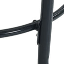 vidaXL antracit porszórt acél kerek teraszasztal Ø110x72,5 cm
