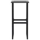 vidaXL 2 db fekete porszórt acél bárszék 38 x 38 x 80 cm