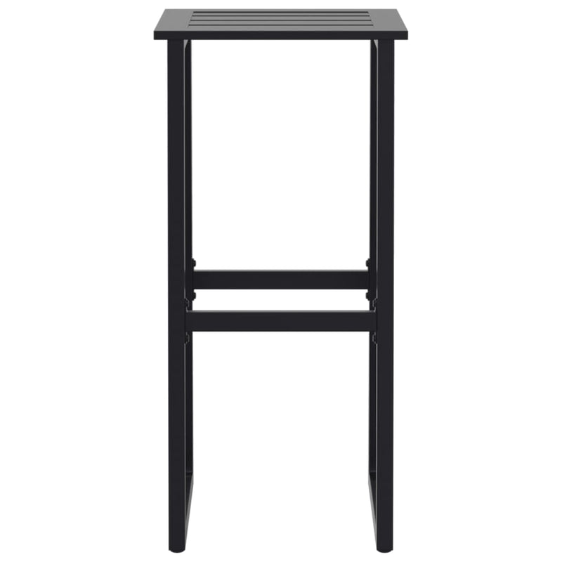 vidaXL 2 db fekete porszórt acél bárszék 38 x 38 x 80 cm