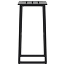 vidaXL 2 db fekete porszórt acél bárszék 38 x 38 x 80 cm