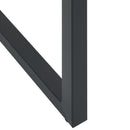 vidaXL 2 db fekete porszórt acél bárszék 38 x 38 x 80 cm