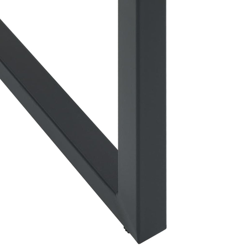 vidaXL 2 db fekete porszórt acél bárszék 38 x 38 x 80 cm