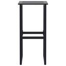 vidaXL 4 db fekete porszórt acél bárszék 38 x 38 x 80 cm