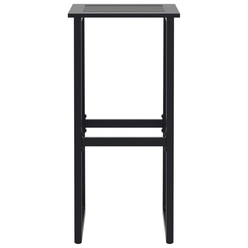 vidaXL 4 db fekete porszórt acél bárszék 38 x 38 x 80 cm