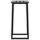 vidaXL 4 db fekete porszórt acél bárszék 38 x 38 x 80 cm