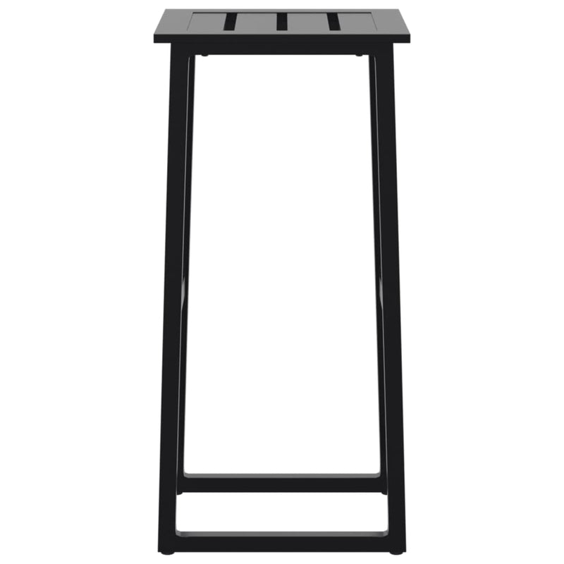 vidaXL 4 db fekete porszórt acél bárszék 38 x 38 x 80 cm