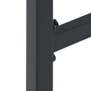 vidaXL 4 db fekete porszórt acél bárszék 38 x 38 x 80 cm