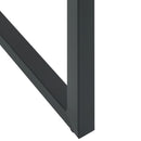 vidaXL 4 db fekete porszórt acél bárszék 38 x 38 x 80 cm