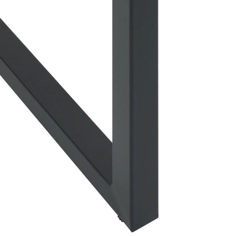 vidaXL 4 db fekete porszórt acél bárszék 38 x 38 x 80 cm