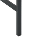 vidaXL fekete porszórt acél bárasztal 100 x 50 x 110 cm
