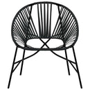 vidaXL 3 db fekete polyrattan kerti szék szett