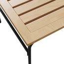 vidaXL 2 db barna és fekete acél egymásba tolható kerti dohányzóasztal