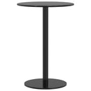 vidaXL fekete acél kerek kerti asztal Ø50 x 72 cm